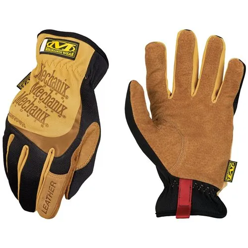 Mechanix Wear Leather FastFit Work Gloves Full-Grain Palm - Mechanix Wear for sale at Smoke Wagon Firearms