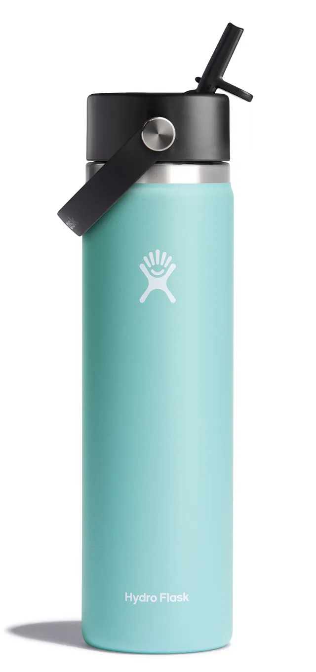 Hydro Flask Wide Mouth Insulated Bottle w/ Flex Straw Cap