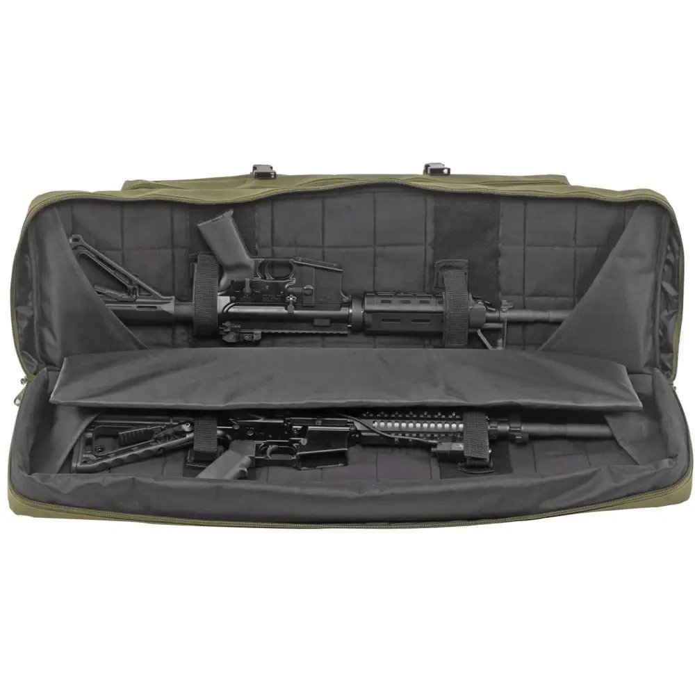 Bulldog BDT6043G Tactical Double Rifle Case 43 In Green Nylon - Bulldog