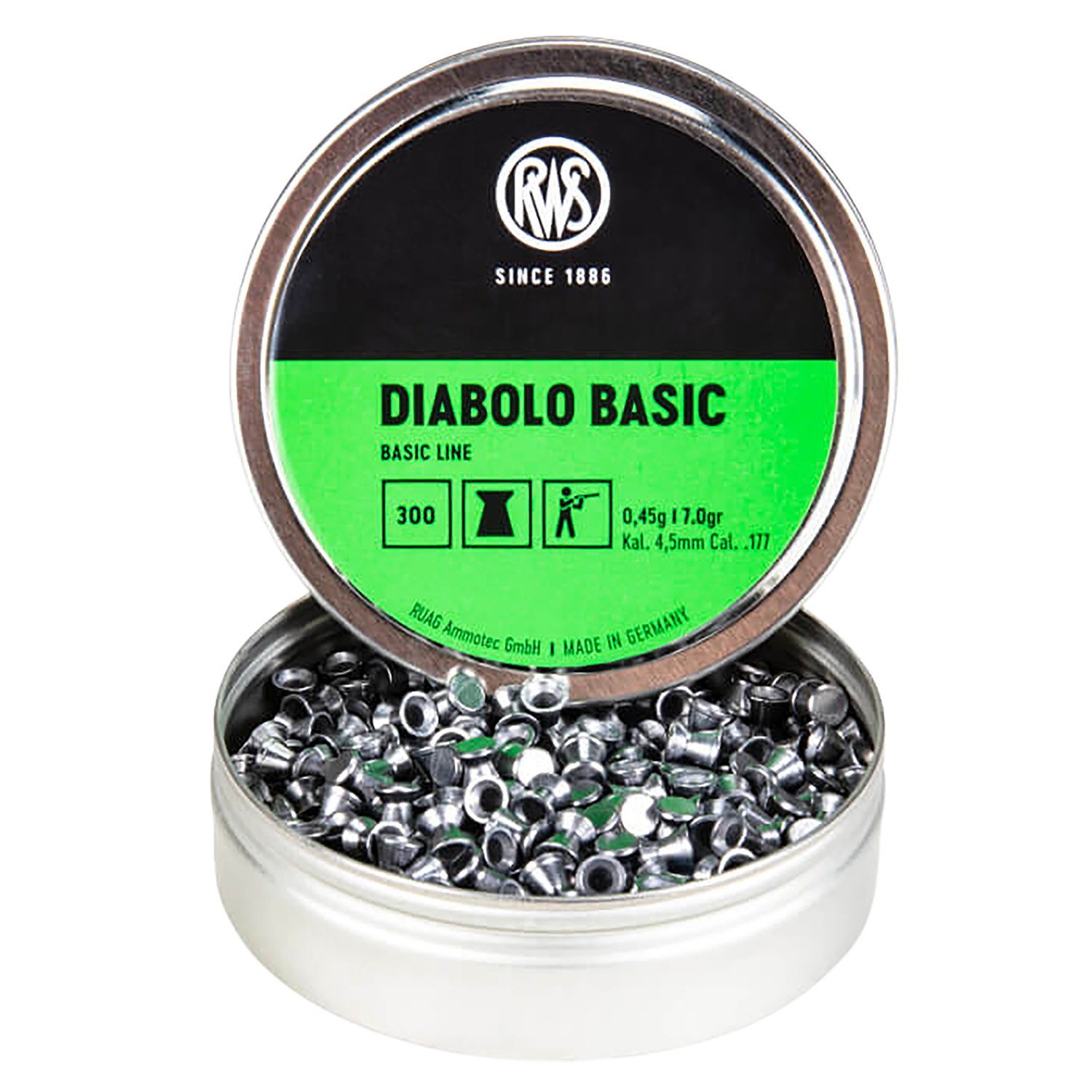 Umarex RWS Diabolo Airgun Pellets .177 cal 300/ct - Umarex Usa - 177