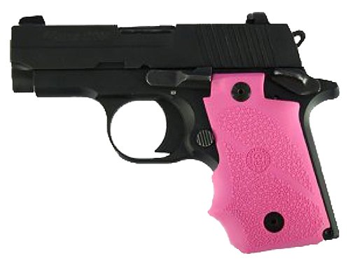 Hogue 38007 Rubber Grip Pink with Finger Grooves for Sig P238 - Hogue