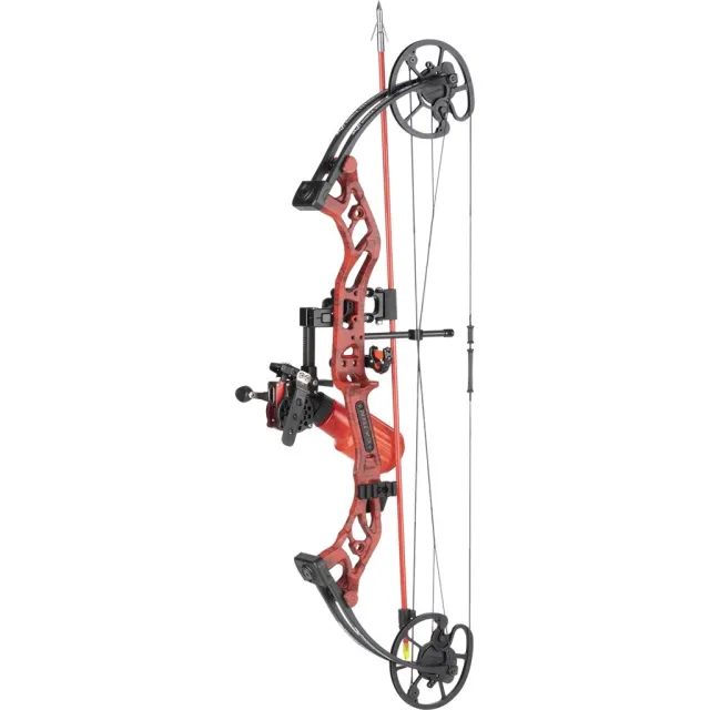 Cajun A22CB21005R Sucker Punch Pro RTF Bowfishing Package Red 50 lbs RH - Cajun
