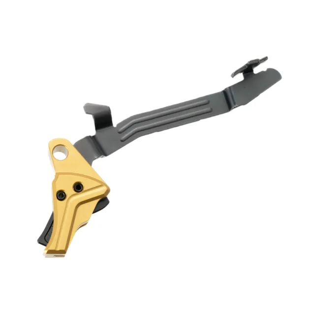 Tyrant CNC TDG43TRIGGOLDBLKBAR I.T.T.S Gold/Black Fits Glock 43/43x/48 - Tyrant CNC for sale at Gun Club HQ