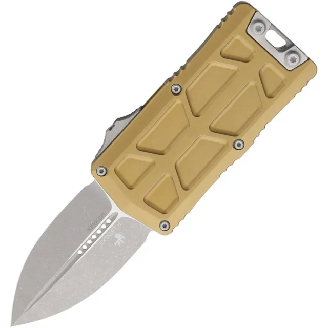 Microtech Exocet II 2.34 In D/E Apocalyptic Tan ALU HNDL - MICROTECH