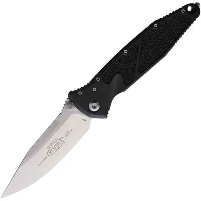 Microtech Socom Elite 160-10 3.98 In Stonewash Black Aluminum Handle