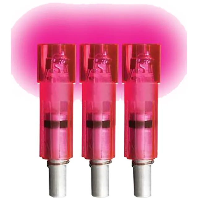 Lumenok EXCF3P Crossbow Nocks Pink Flat Excalibur 3-Pack Lighted