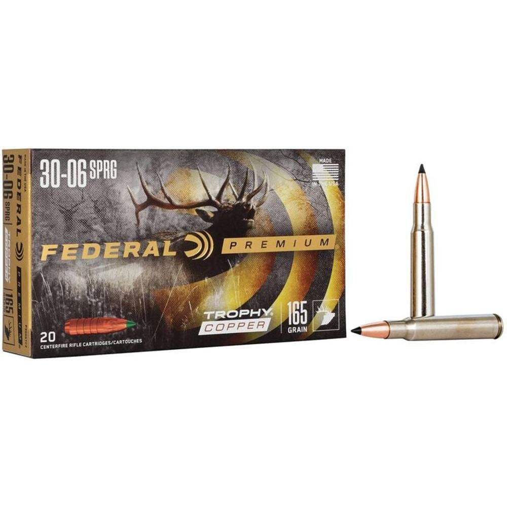 Federal Premium Trophy Copper .30-06 Springfield 165 Grain 20 Rounds - Federal Premium Ammunition - 30-06 SPRINGFIELD
