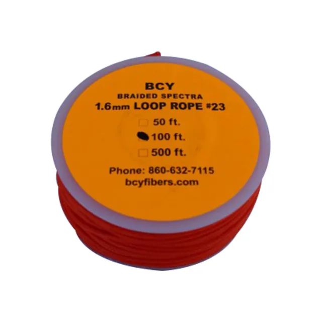 BCY 23 D-Loop Material Neon Orange 100 ft. Archery String Accessory