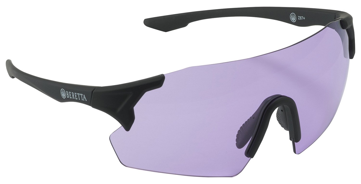 Beretta OC061A28540316UNI Challenge EVO Glasses Purple Lens Black Frame - Beretta
