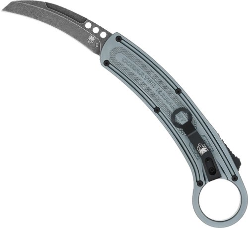 CobraTec CTGYKRH D2 Karambit 2.75 Grey Double Action - CobraTec Knives