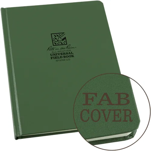 Rite in Rain 970F-LG Hard-Cover Notebook 6.75x8.75 Weatherproof - Rite in the Rain