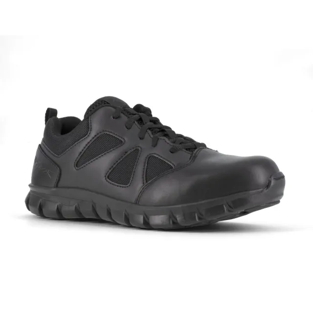 Reebok Sublite Cushion Tactical Shoe Soft Toe Black Slip-Resistant