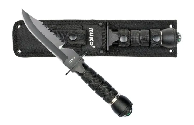 Buy RUKO RUK0163 6 Inch Survival Knife 420J2 With Compass online