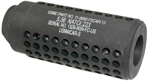 Guntec SOCOM-MINI AR15 Fake Suppressor 1/2x28 TPI Black Anodized - Guntec USA