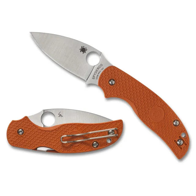Buy Spyderco C123BORP Sage 5 Lightweight Orange CPM REX 121 Steel Knife online