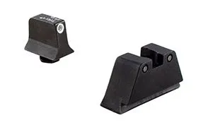 Trijicon 600658 Night Sight Set White Front Black Rear for Glock 22/27 - Trijicon