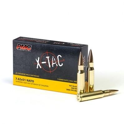 Buy PMC 7.62X 7.62x51 .308 147Gr FMJ BT 20Ct Ammo 25-Box Case online