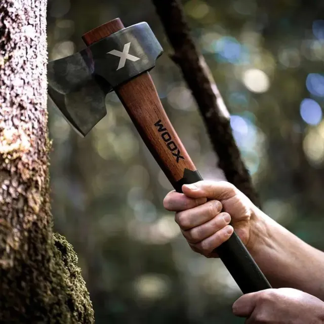Woox Forte Axe, C60/1060 Steel, 22" Hickory Handle, 3 lbs, Italian Design - Woox