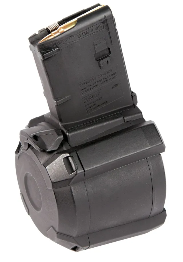 Magpul PMAG D-60 Drum Magazine 5.56mm 60-Round - MAG576-BLK - Magpul Industries - 5.56 mm NATO
