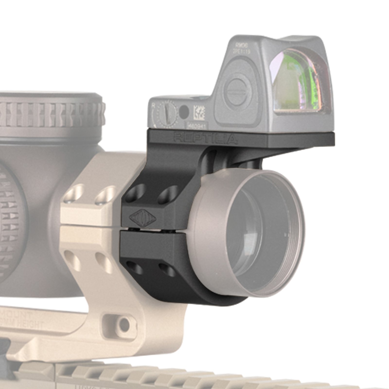 Reptilia 100-019 ROF-SAR Mount, 34mm, Anodized Black, Trijicon RMR/SRO - Reptilia
