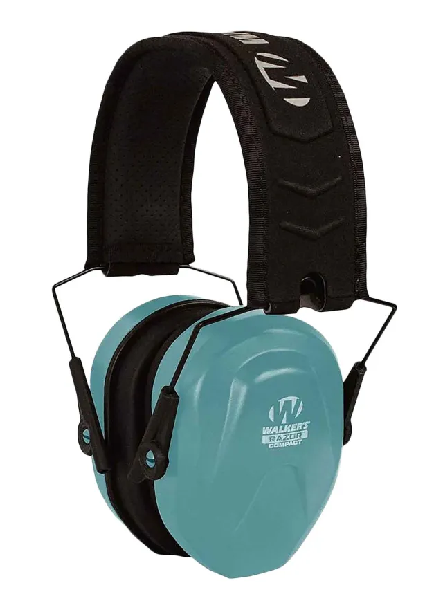 Walker's GWPCRPASTL Razor Compact Passive Muff 24 dB Teal/Black - Walker's
