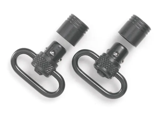 Uncle Mike's MO10112 Push Button Detachable Swivels 1 inch Blued - Uncle Mike's - 1"