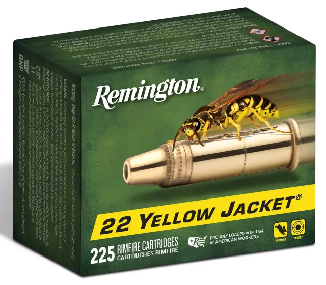 Remington Ammunition 21233 Yellow Jacket Rimfire 22 LR 33 gr TCHP 225 Per Box/ 10 Cs - Remington Arms Company, LLC - 22 LR for sale at Smoke Wagon Firearms
