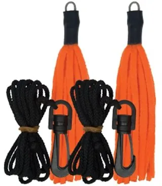 Tink's W5955 Scent Drag 6 ft Microfiber 2 Pack Orange Black - TINK'S SCENTS
