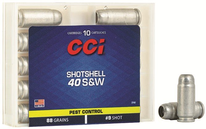 Buy CCI 3740 Pest Control Shotshell 40 S&W 88 gr 1250 fps #9 Shot 10 Bx/20 Cs online