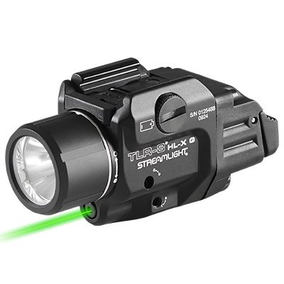 Streamlight 69475 TLR-8 Black Aluminum 1000 Lumens Green Laser - Streamlight - 1,000 LUMENS