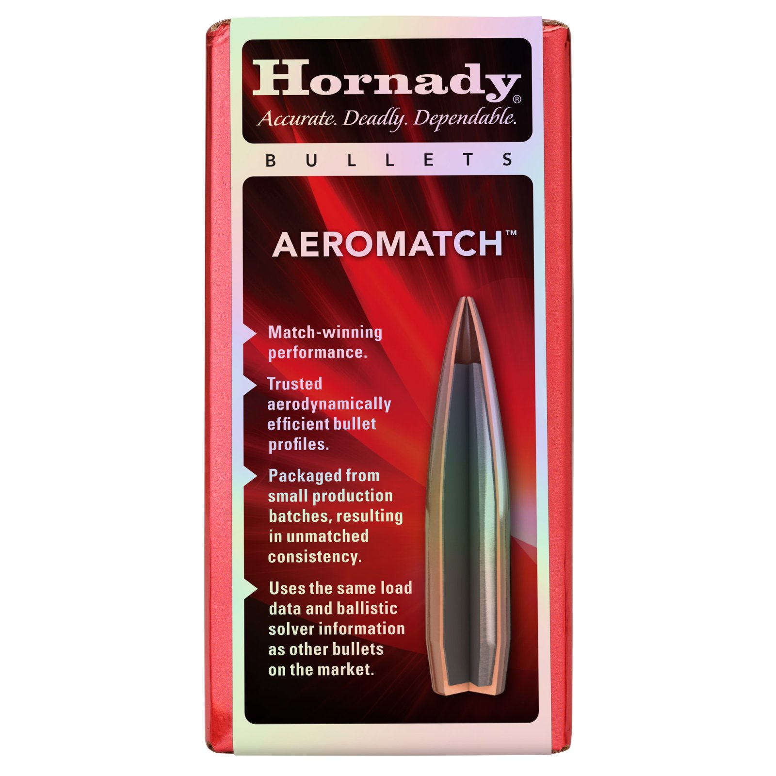 Hornady 26303 6.5mm 140gr Aeromatch 100ct - Hornady Manufacturing Company - 6.5MM