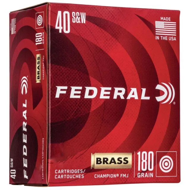 Federal Cartridge Co. C40180A400 .40 S&W 180gr FMJ 400 Rounds Handgun