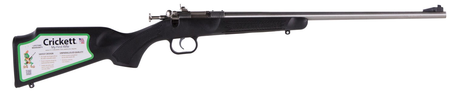 Keystone KSA2295 Crickett Youth 22WMR 16" SS/Black Syn Single-Shot Rifle - Crickett - 22 WMR