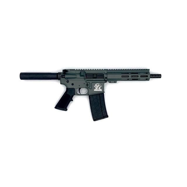Buy Great Lakes GL15223PCHG .223 Wylde AR15 Pistol 7.5" Nitride Charcoal Green online