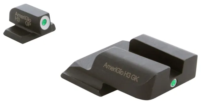 Ameriglo SW-141 Green Tritium White Dot Sight - S&W M&P Shield - AMER