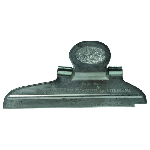 Bitzenburger Fletching Clamp Left Helical - Precision Ground Die-Cast, Graduated Scale, Silver, Model 2004 - Bitzenburger