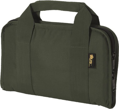 US Peacekeeper P21107 Attache Pistol Case OD Green, Water-Resistant, 13.5"x9" - US Optics