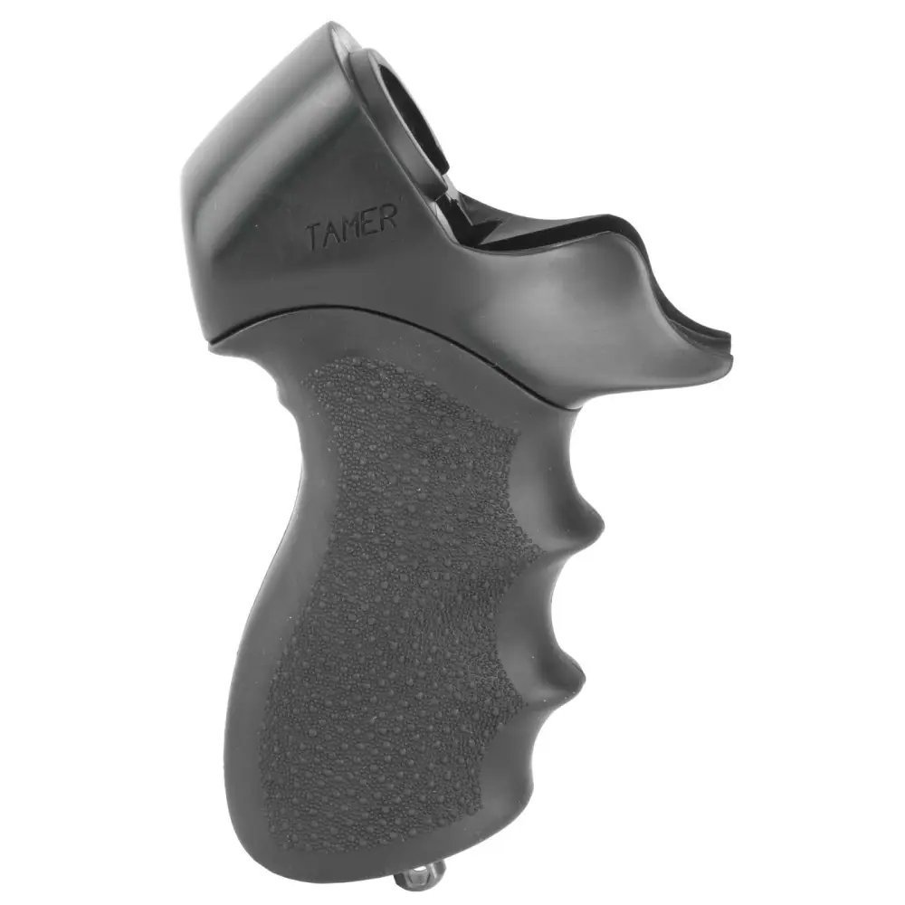 Hogue 05014 OverMolded Tamer Black Rubber Pistol Grip Mossberg 500 - Hogue