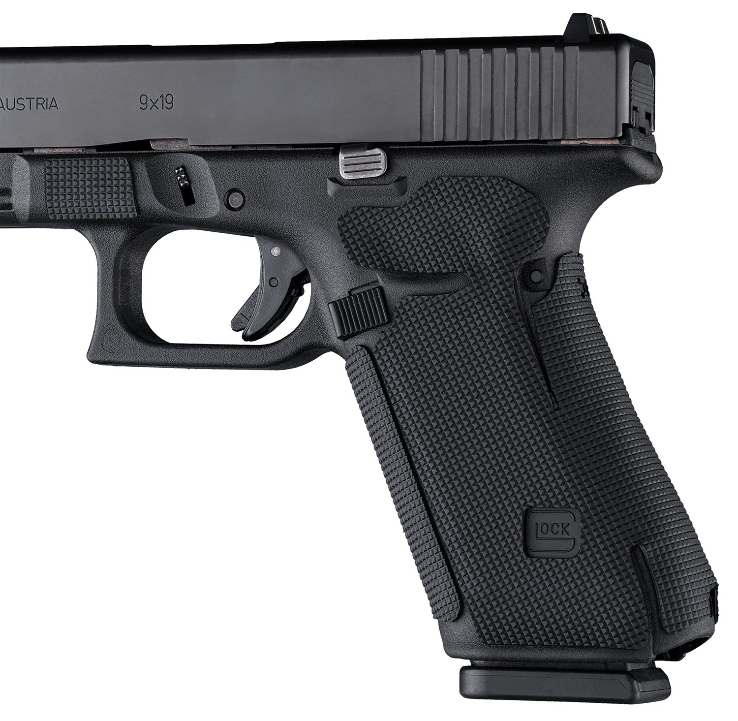 Hogue 17178 Wrapter Rubber Adhesive Grip Glock 17 19X 45 Block Texture - Hogue