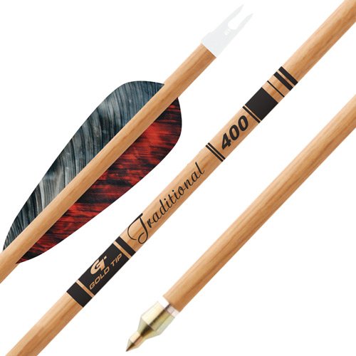Buy Gold Tip Traditional Arrows 400 in. Feathers 6 pk. Model: TRAD400F6 online