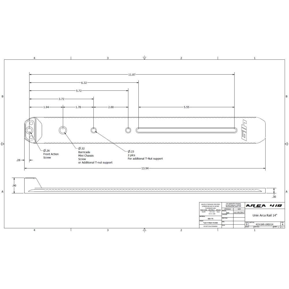 Buy Area 419 ARCALOCK 12" Barricade Rail Kit with Clamp online