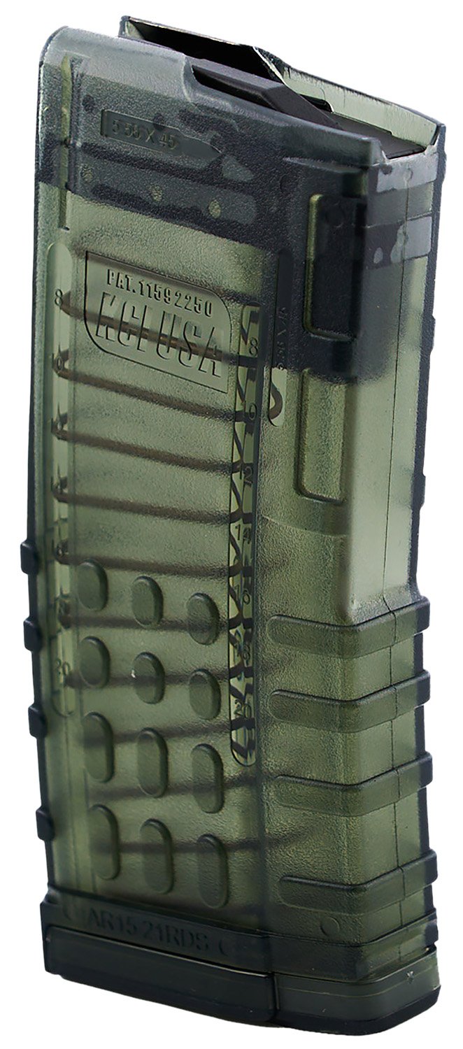KCI KCI-MZ066 5.56 NATO 21-Round Polycarbonate Magazine with Steel Lips - KCI USA - 5.56 NATO