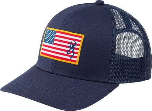 Browning Cap Glory Blue OSFA 10.0 Mid Profile Snap Closure - Browning