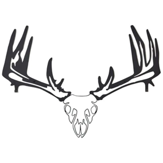 Raxx RBM-00018 Bow Hanger Whitetail Skull Carbon-Steel Dual Hooks - Raxx