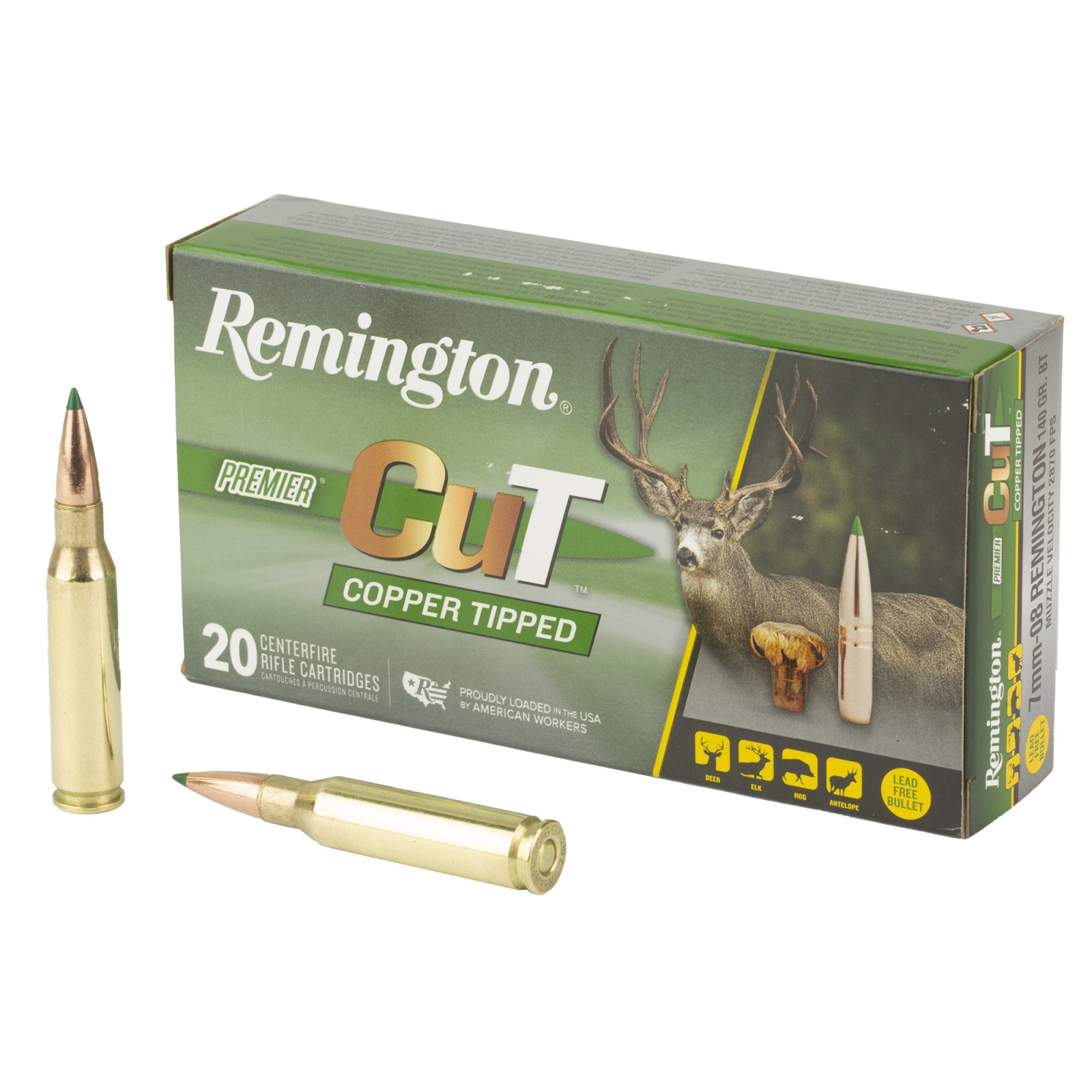 Remington R22339 Premier 7mm-08 Rem 140gr Ammunition 20/Box - Remington Arms Company, LLC - 7MM-08