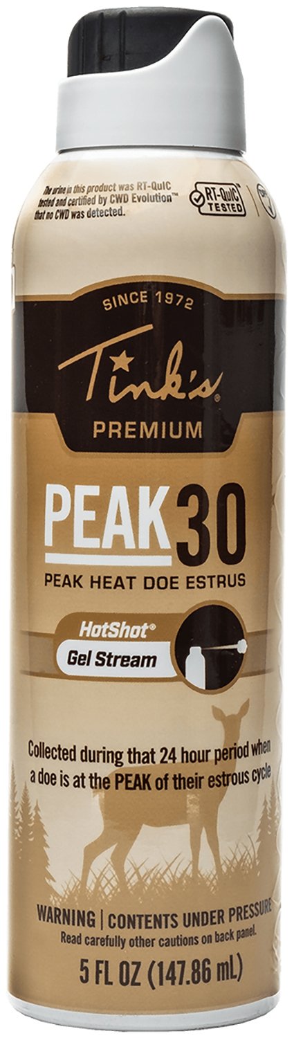 Tink's Scents PEAK30 Premium Doe Estrus Gel Stream 5 oz W6264 - TINK'S SCENTS