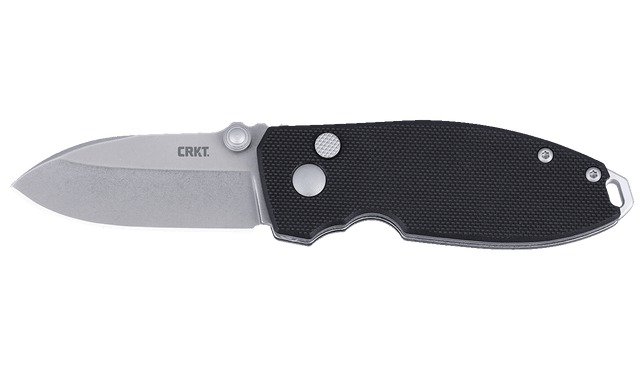CRKT Squid Button Lock 2.27" Black Folding Knife - CRKT