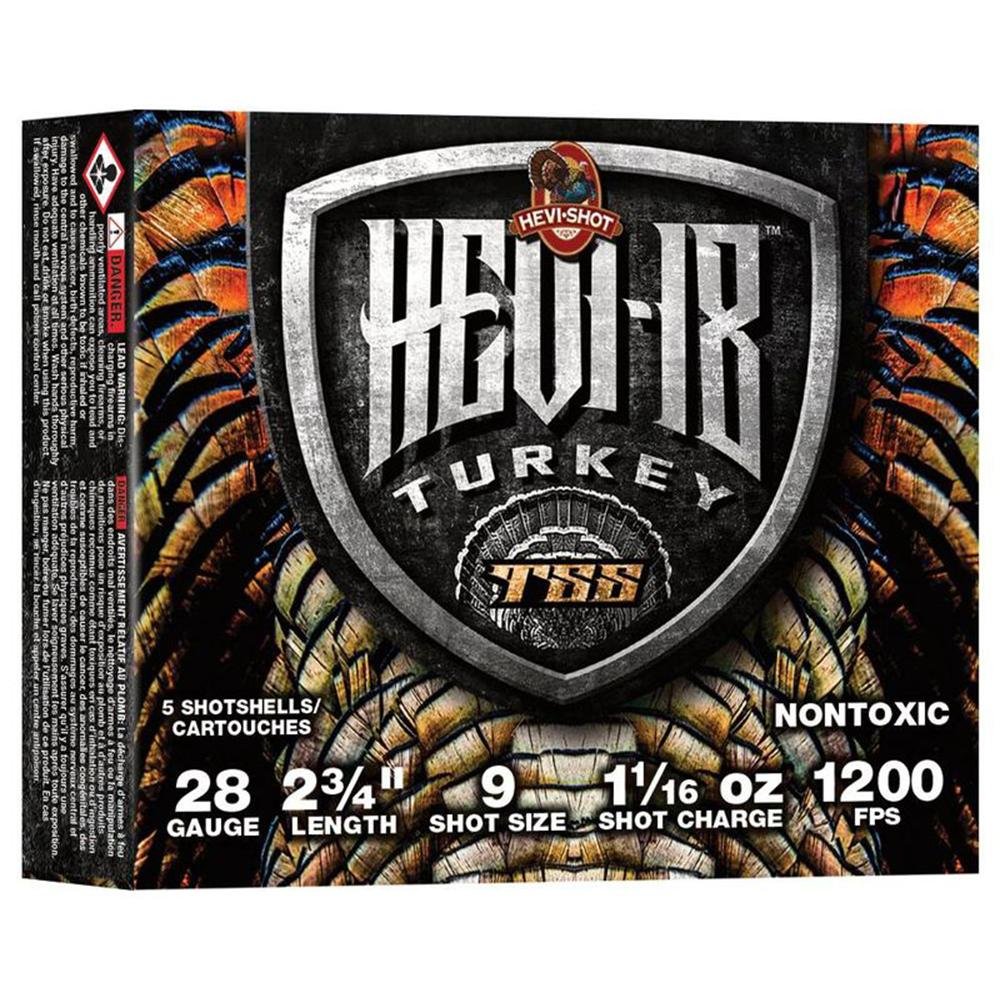HEVI-Shot Hevi-18 Shotshells 28ga 2-3/4 1-1/16oz 1200 fps #9 5/ct - Environ Metal Inc - 28
