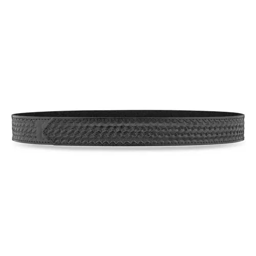 Dutyman 1-1/2 In Basketweave Leather Buckleless Inner Belt
