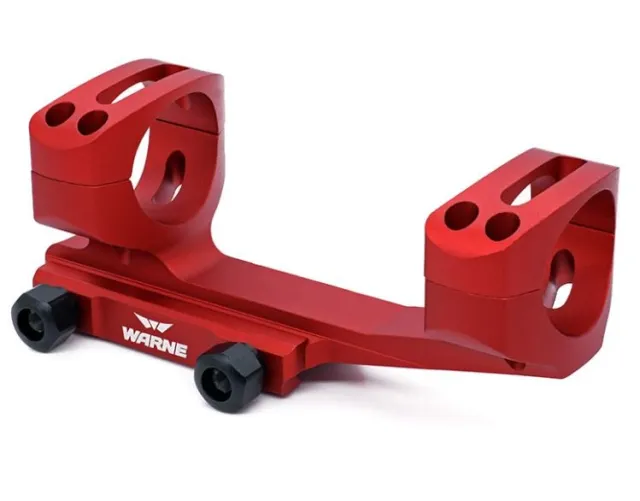 Warne XSKEL30R 30mm Ultra High 0 MOA Mount Red - Warne